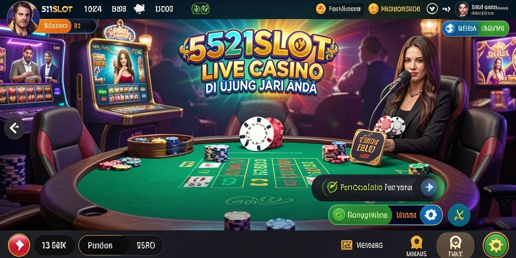 Tampilan gameplay seru di 531SLOT dengan dealer live.
