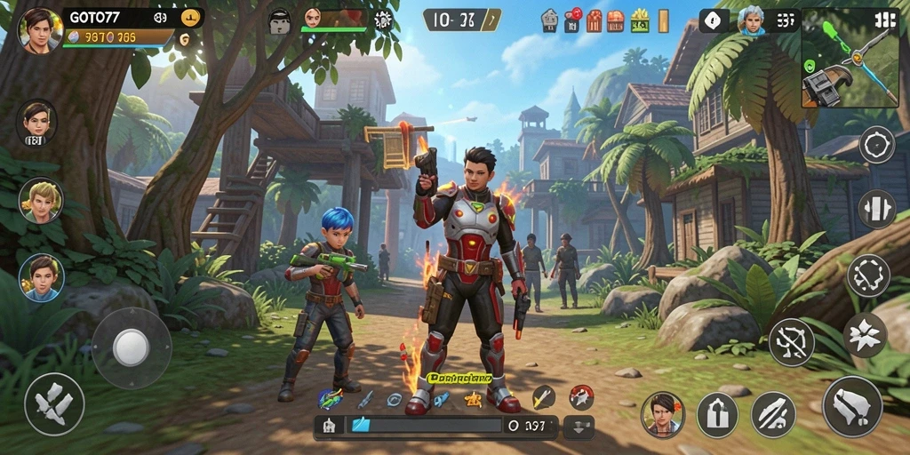 Screenshot utama GOTO77 menampilkan gameplay Simulation yang menarik.
