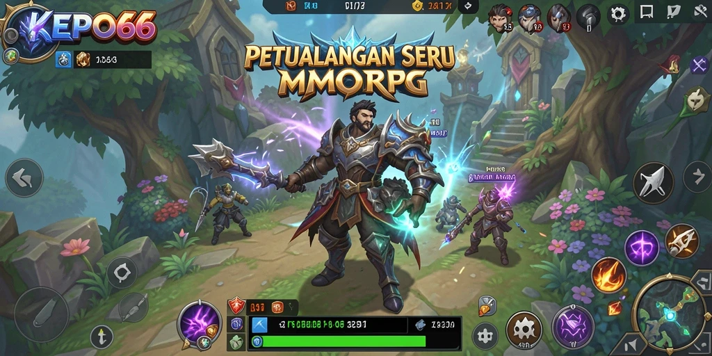 Tampilan gameplay epik di dunia <strong>KEPO66</strong> yang luas.