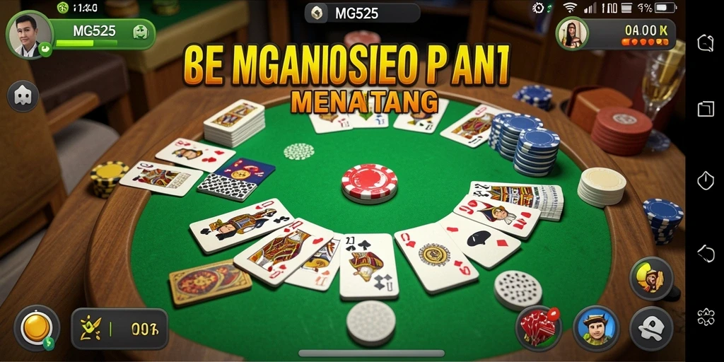 Screenshot gameplay MG525 yang seru dan interaktif dalam permainan Gaple.