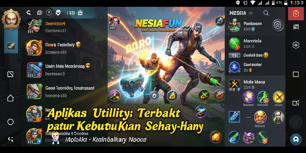 Tampilan utama NESIAFUN dengan fitur-fitur Utility yang inovatif.