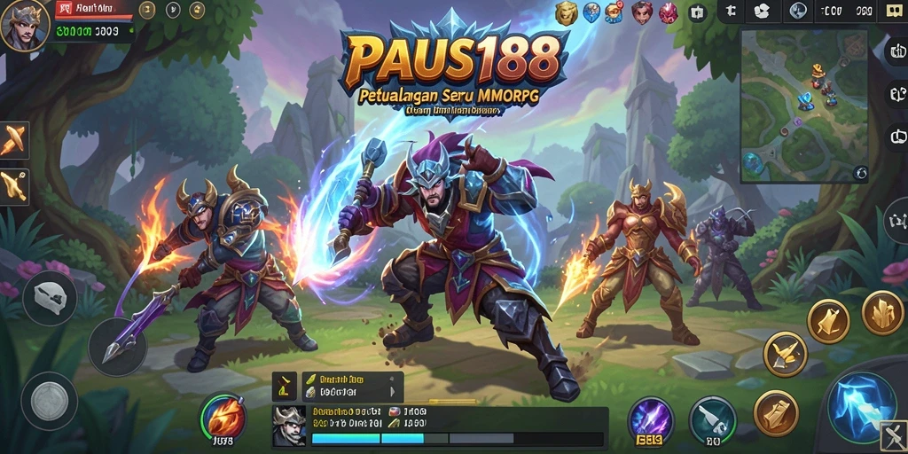 Gameplay PAUS188 menampilkan petualangan seru dalam dunia MMORPG.
