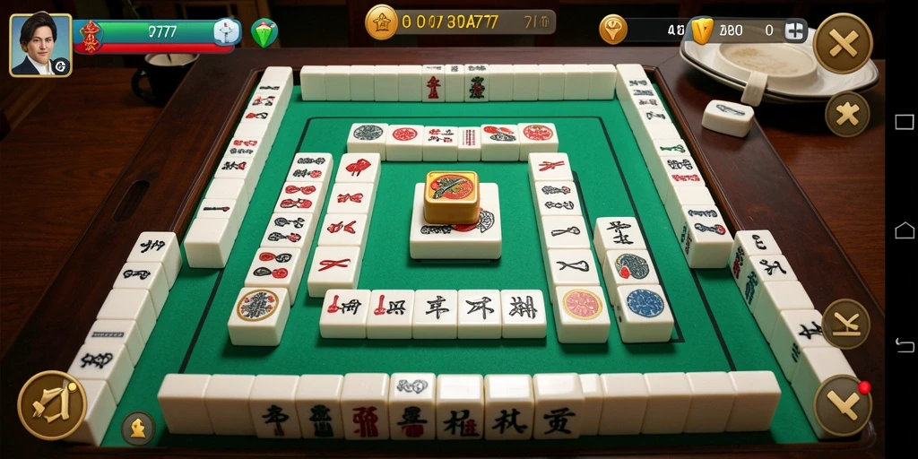 Screenshot PG777 menampilkan gameplay Mahjong yang menarik.
