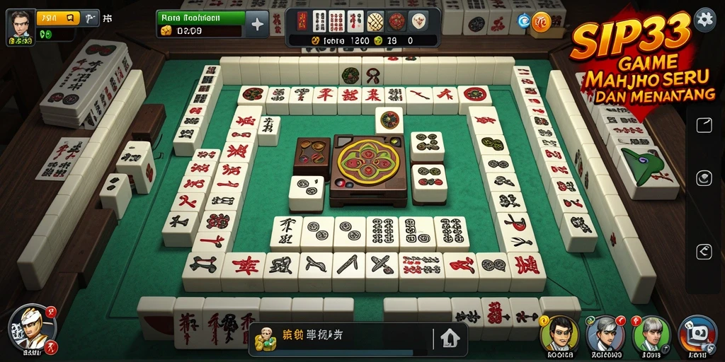 Tampilan gameplay SIP33 yang menarik dengan berbagai ubin Mahjong.