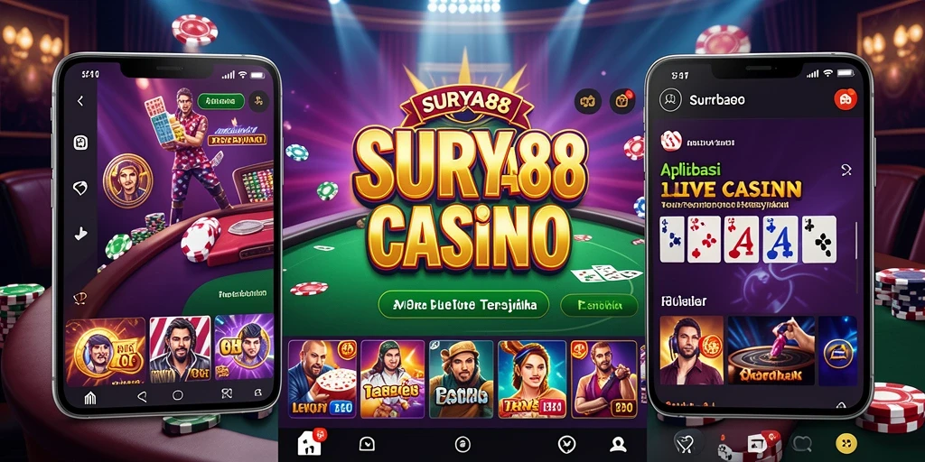 Tampilan menarik dari permainan Live Casino SURYA88.
