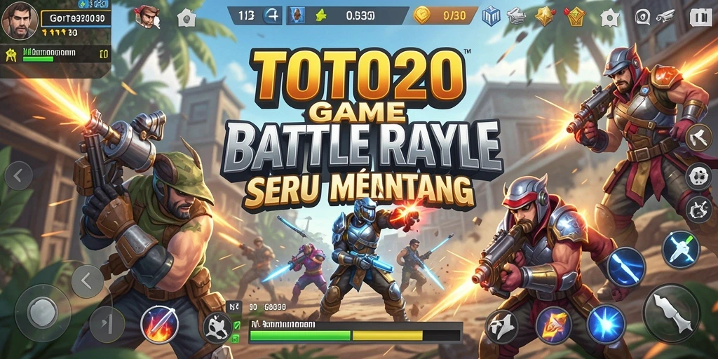 Gameplay intens TOTO20 dengan aksi Battle Royale yang seru.